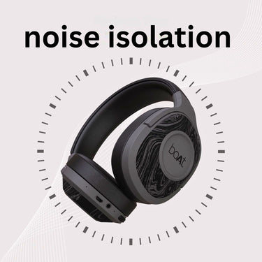 boAt Rockerz 550 Bluetooth Over-Ear Headphones with Mic – 20H Playback, 50mm Drivers, Soft Cushions & Noise Isolation